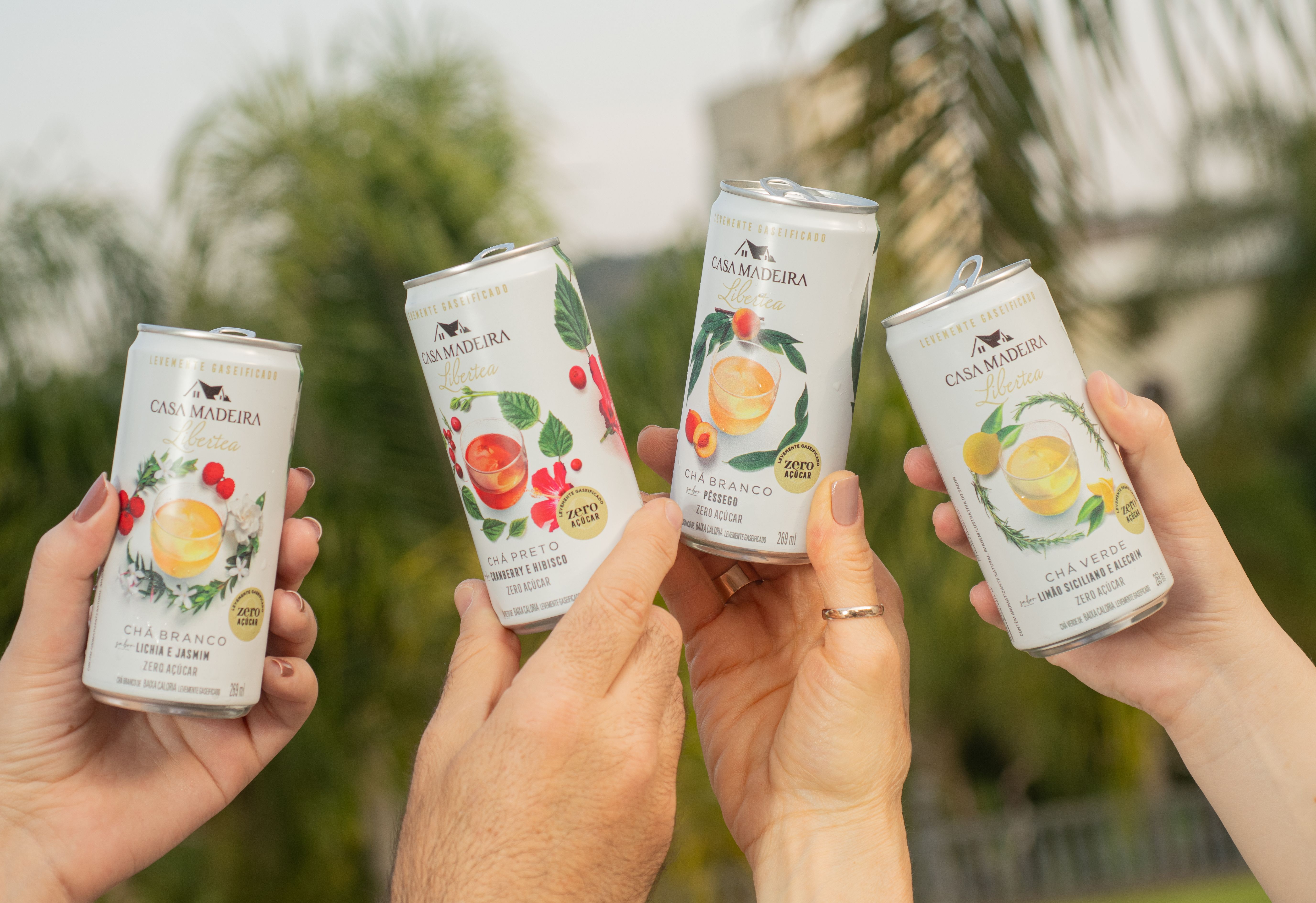 Chá Preto com Cranberry e Hibisco levemente gaseificado 269ml